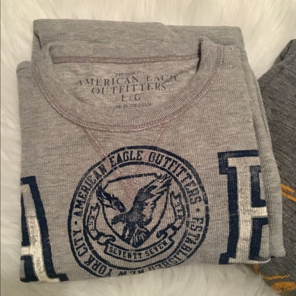 2 LG American Eagle Mens Thermal shirts - Picture 7 of 7